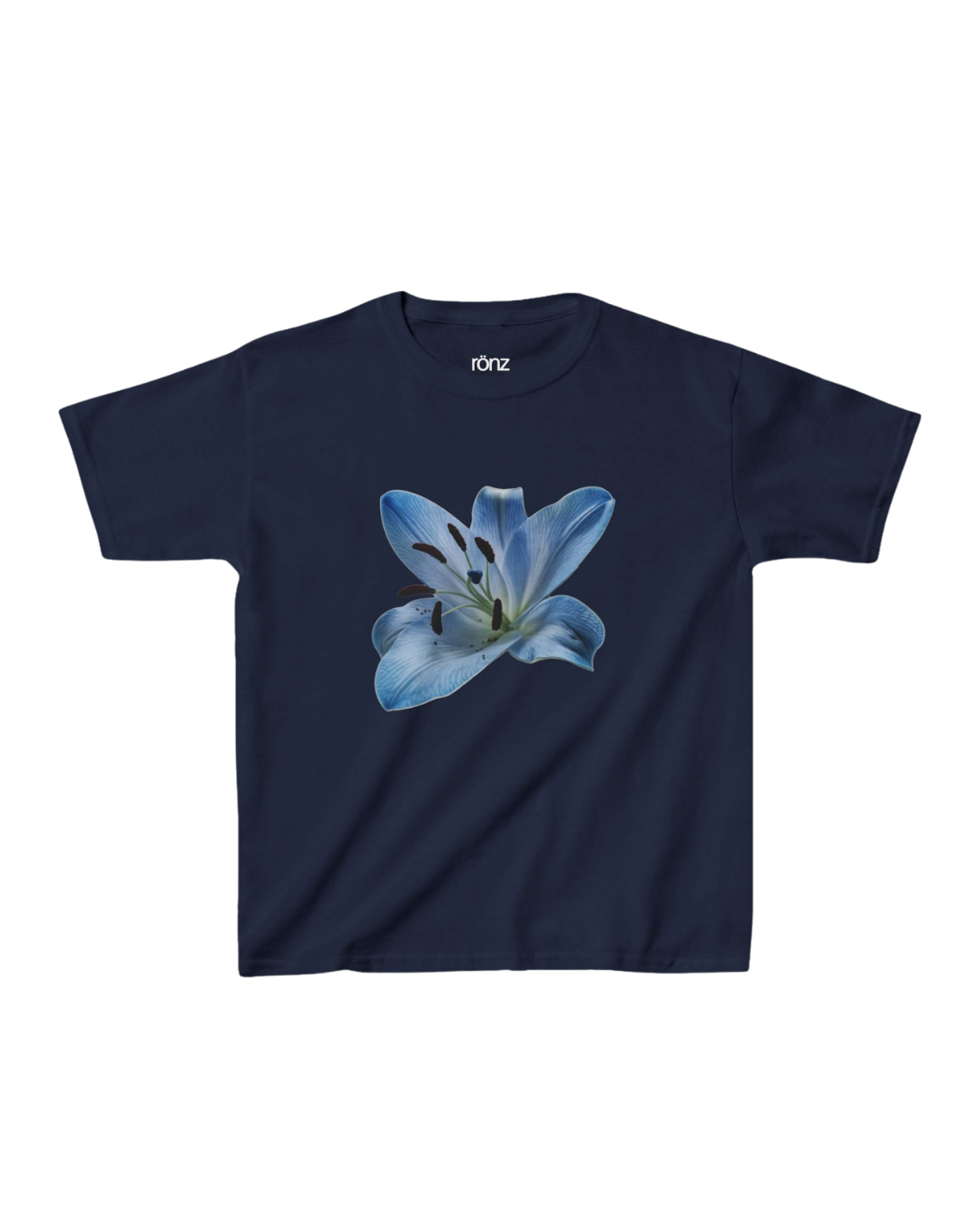 PETALO AZUL BABY TEE