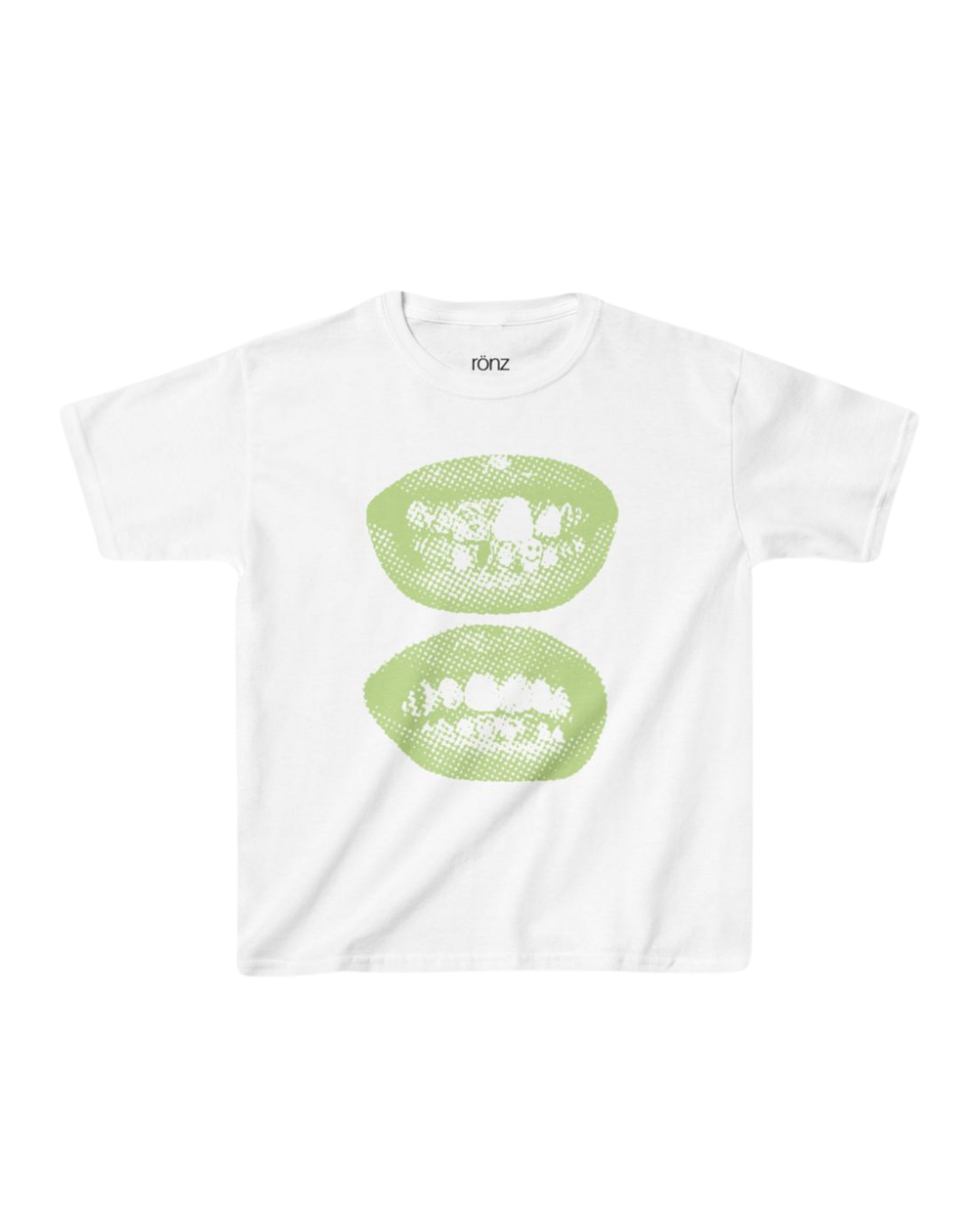 DIGITAL GREEN LIPS BABY TEE