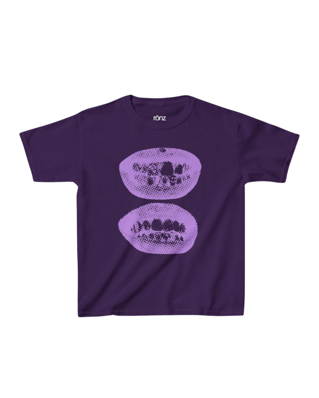 DIGITAL MAUVE LIPS BABY TEE