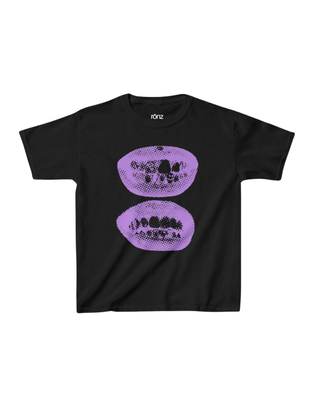 DIGITAL MAUVE LIPS BABY TEE