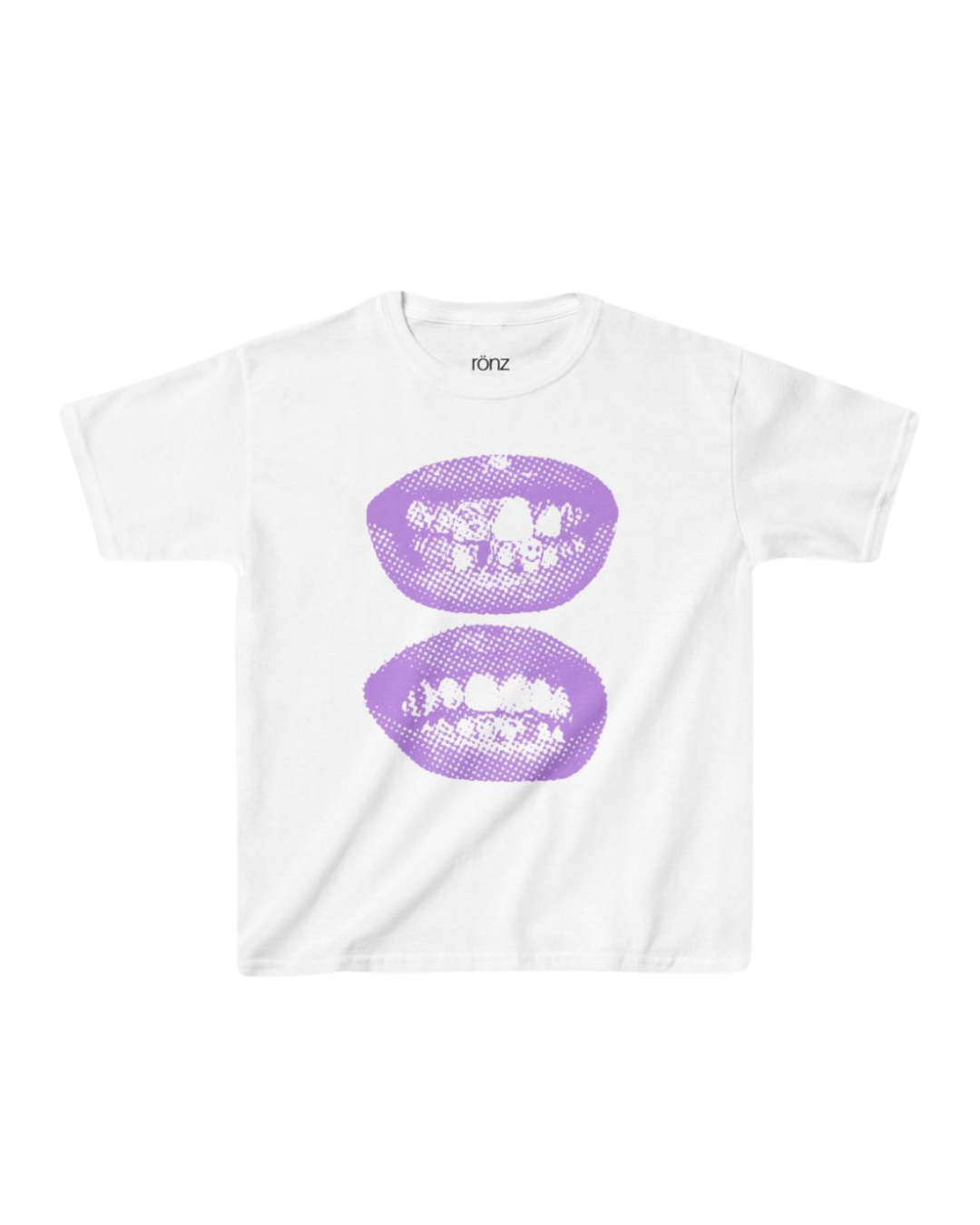 DIGITAL MAUVE LIPS BABY TEE